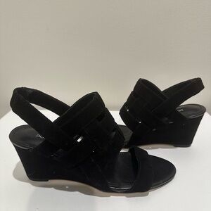 Donald J. Pliner Black Suede Wedges - Brand New Never Been Worn